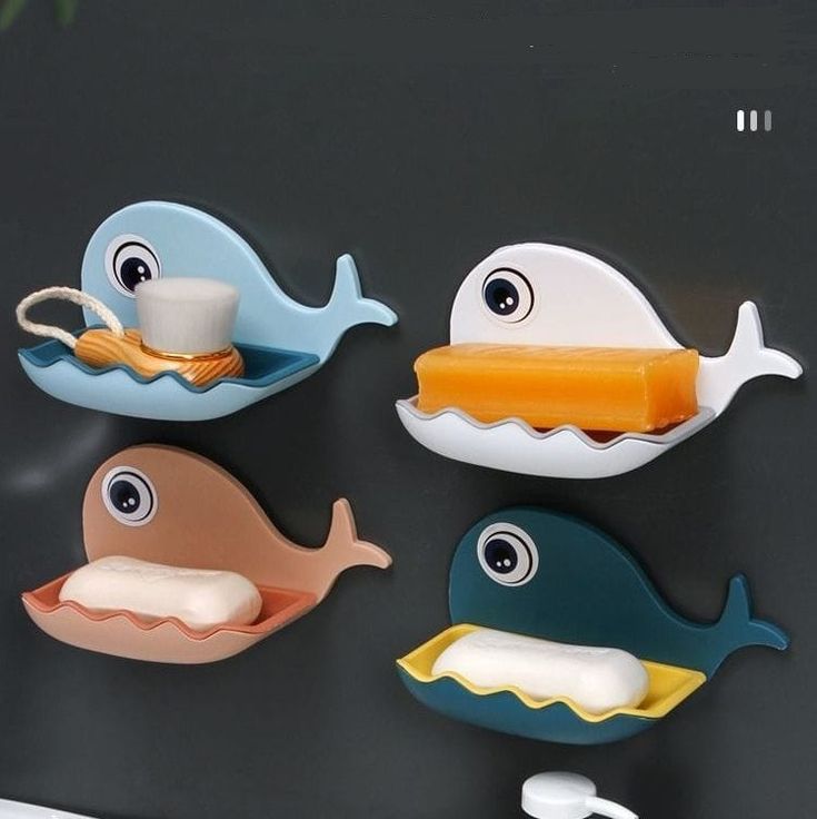 1PC WHALE SHAPE SUCTIONED SOAP RACK/Holder B14