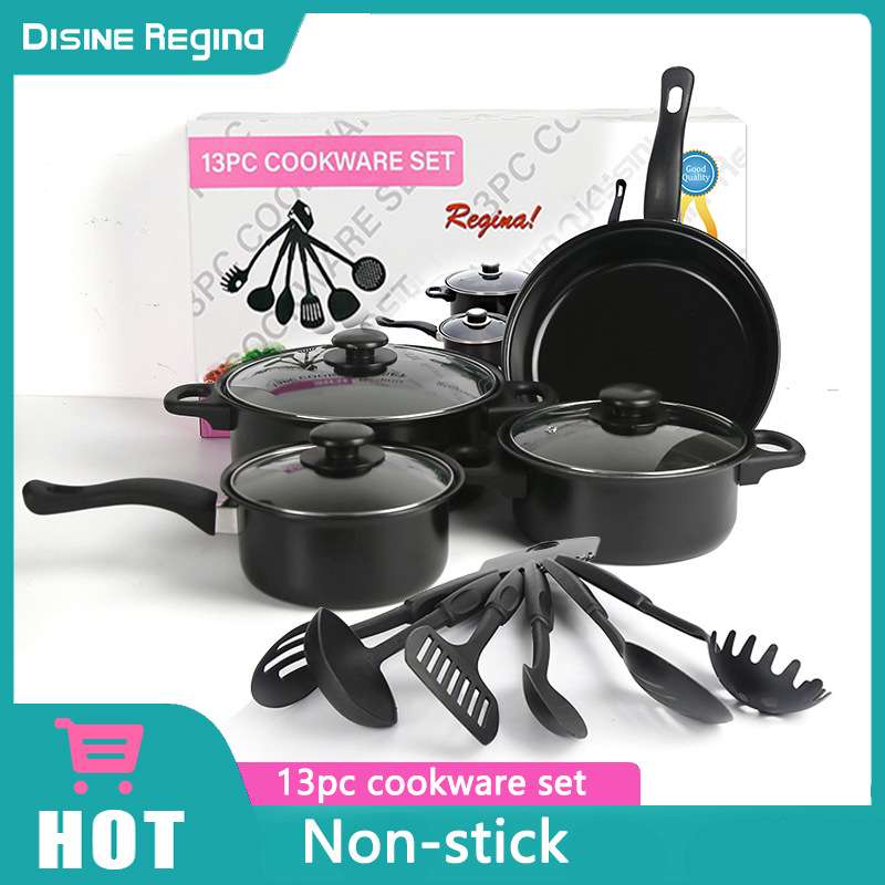 Budget non stick Maifan pot set with free spoon ( low grade)