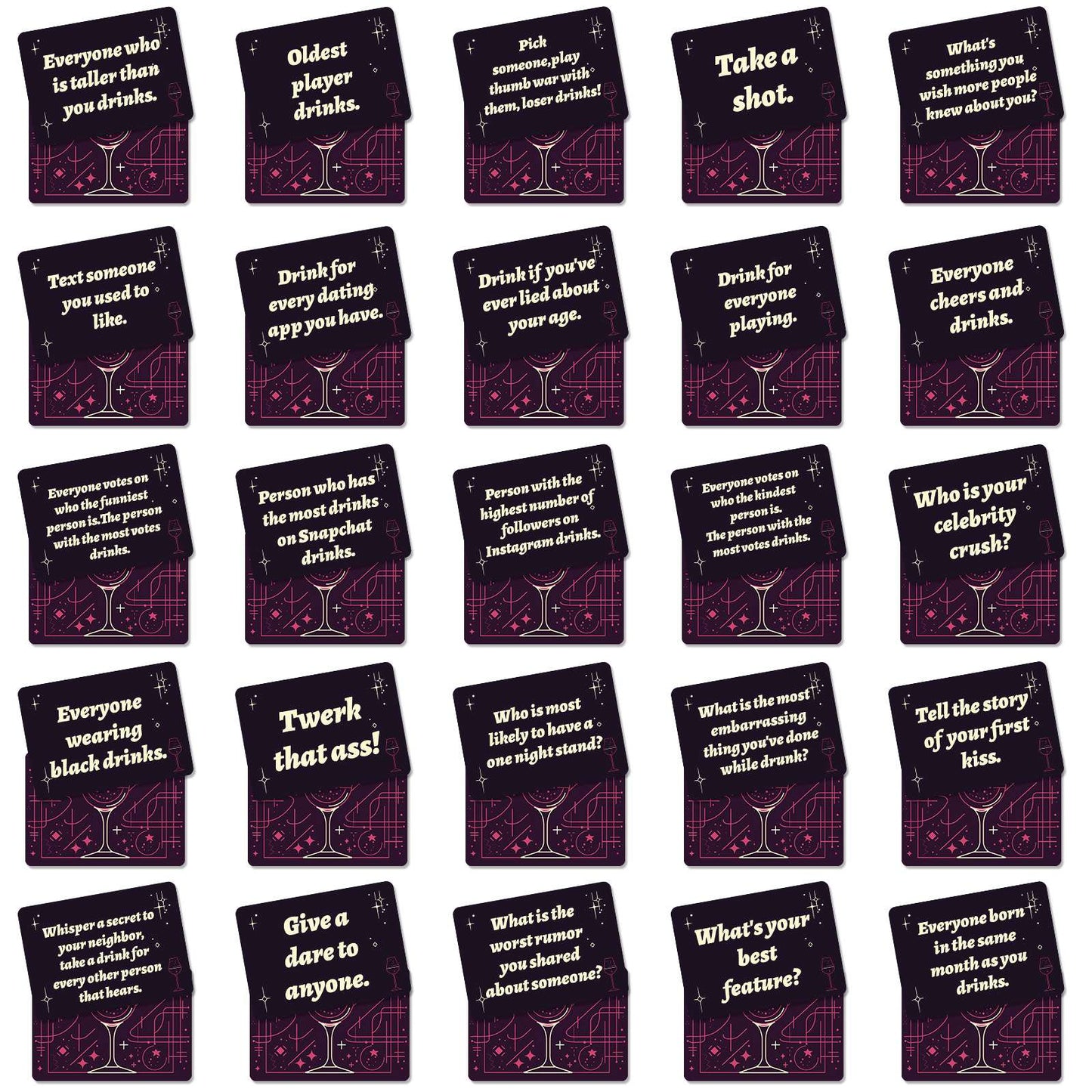 Adult Explicit Drinking game food | Fun Game cards