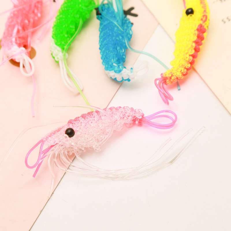hand-woven artwork lobster key chain