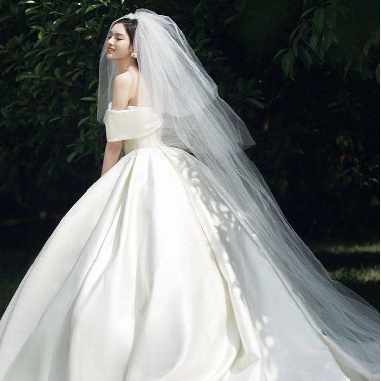3m Three-Layer Bride Wedding Shape Photo Portrait Headwear