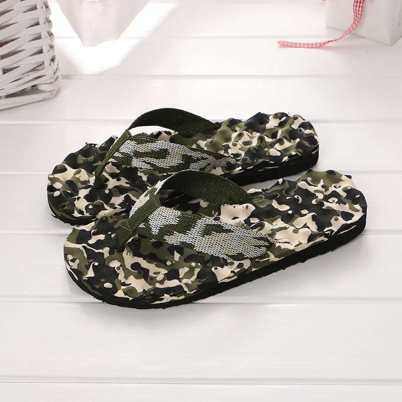 Green Orthopedic Flip flop Camouflage