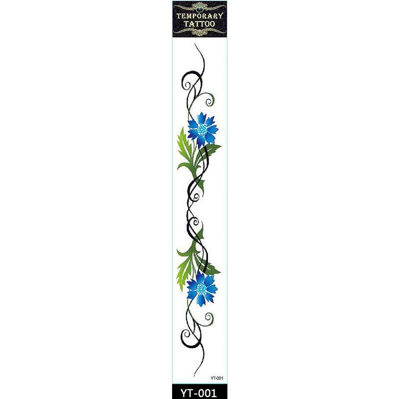 Waterproof Temporary tattoo Color: YT-001; Size: 60*420mm;