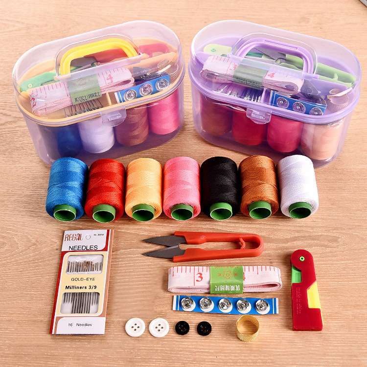 Korean-style portable household sewing box sewing kit