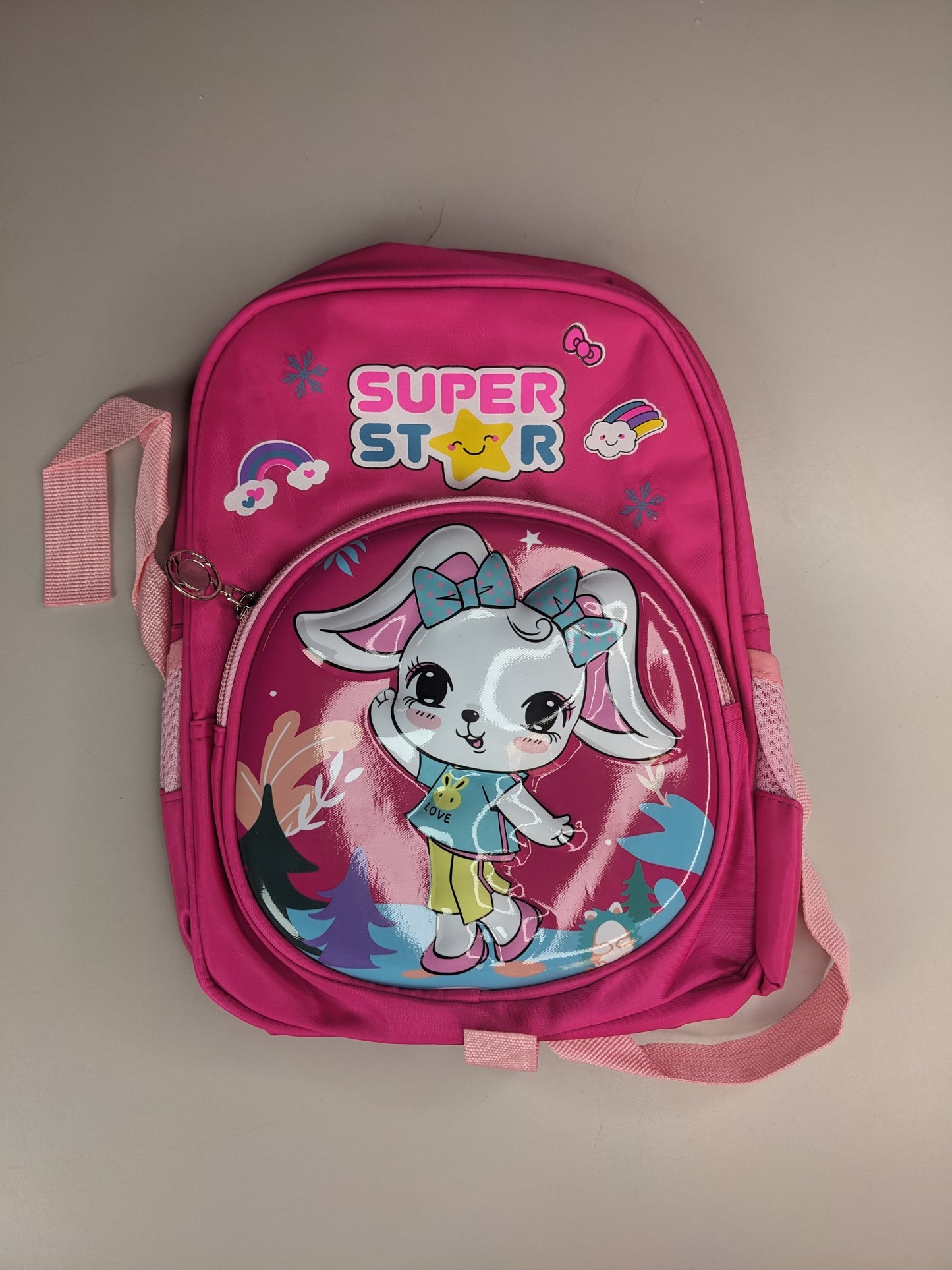 Super star rabbit school bag
(32 × 26cm)