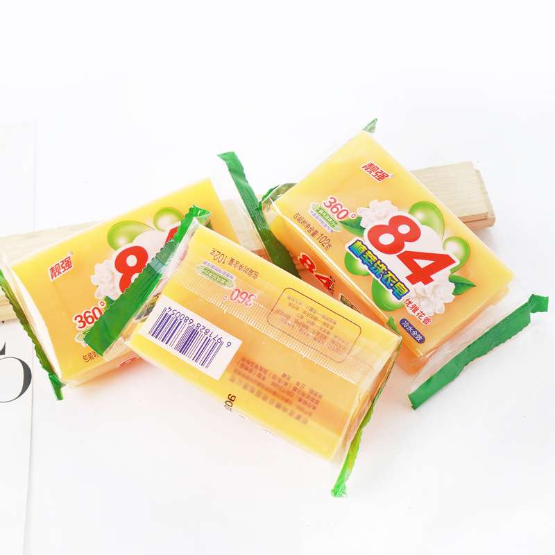 84 laundry soap stain removal cleaning soap 102g decontamination transparent soap