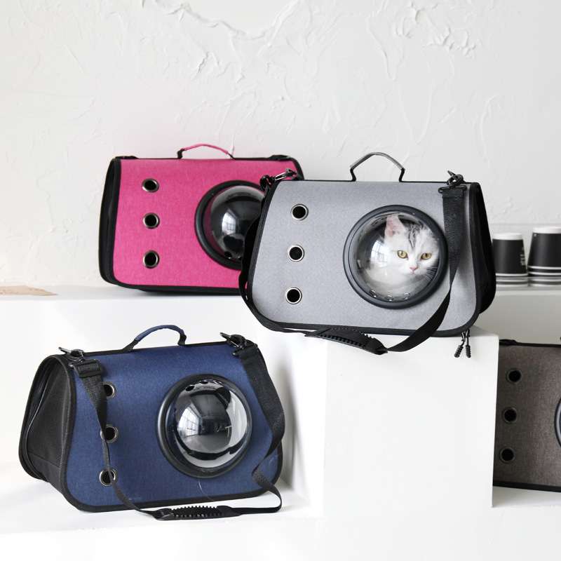 Pink Oxford Style Portable Breathable Cat Briefcase