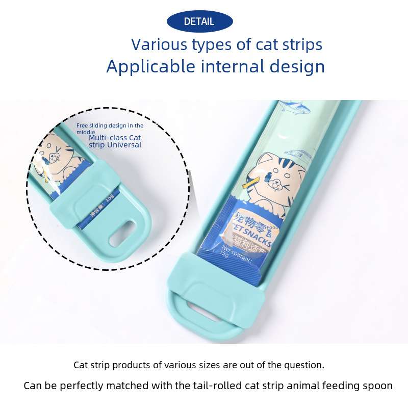 Cat strip snack feeder