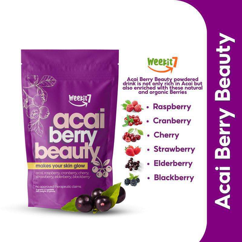 Preorder Acai Cranberry Fruit Powder Tea Anti aging tea for youthful skin