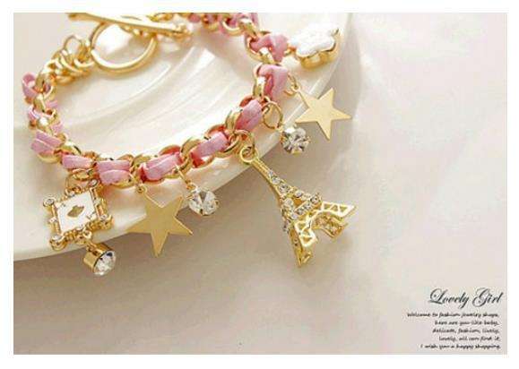 Pink Paris bracelet