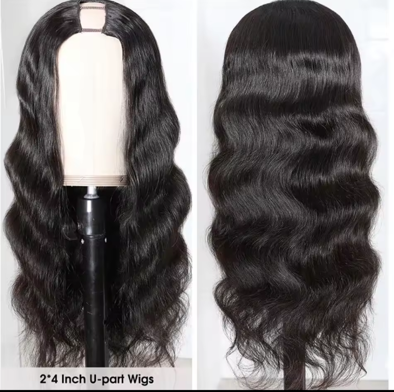 20inches U part Body Wave Wigs U Part Wig Peruvian Hair Blend