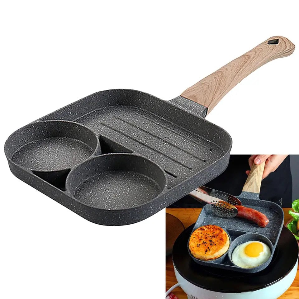 3 hole frying pan