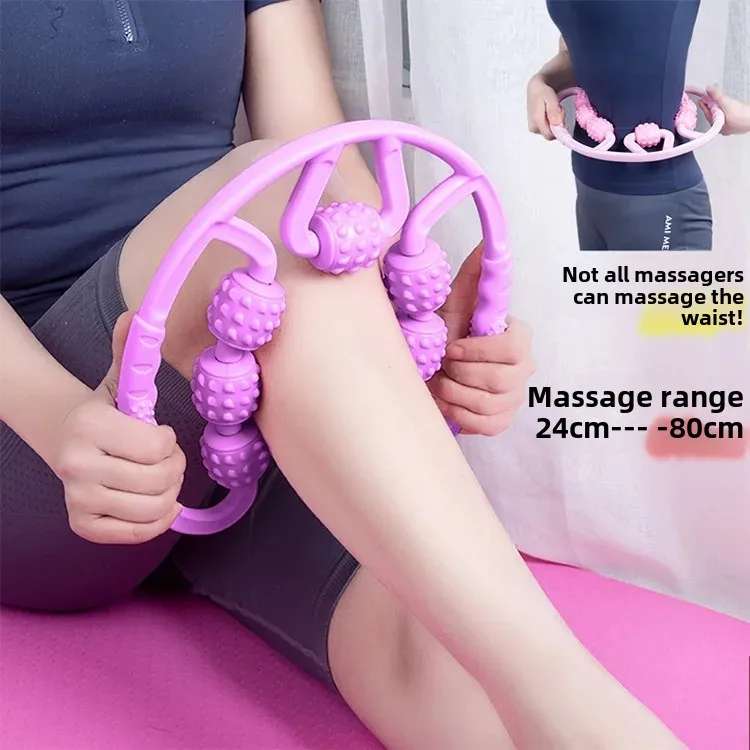 New Seven-Wheel Ring Clip Leg Roller Wheel Large And Small Leg Part Roller Wheel Fitness Equipment