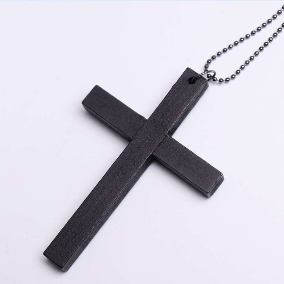 C072 Cross Necklace Sweater Chain Accessories