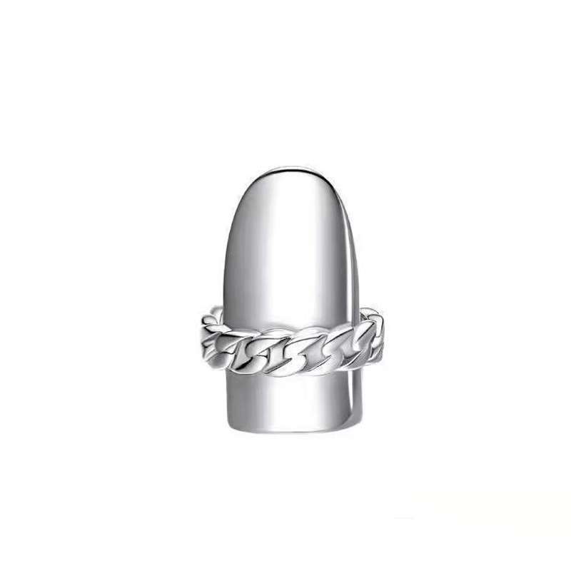 platinum ring nail ring fashionable elegant rare treasure pair | High-end Luxury Jewelry Adjustable Ring
