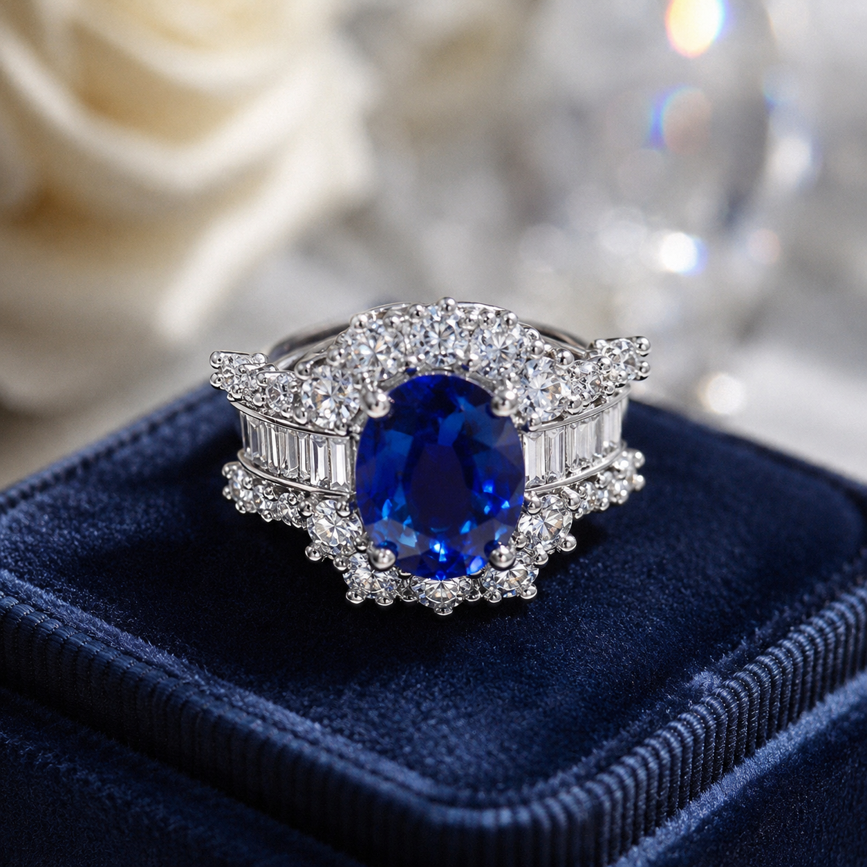 Victoria Sapphire Majesty Ring Adjustable Sizing