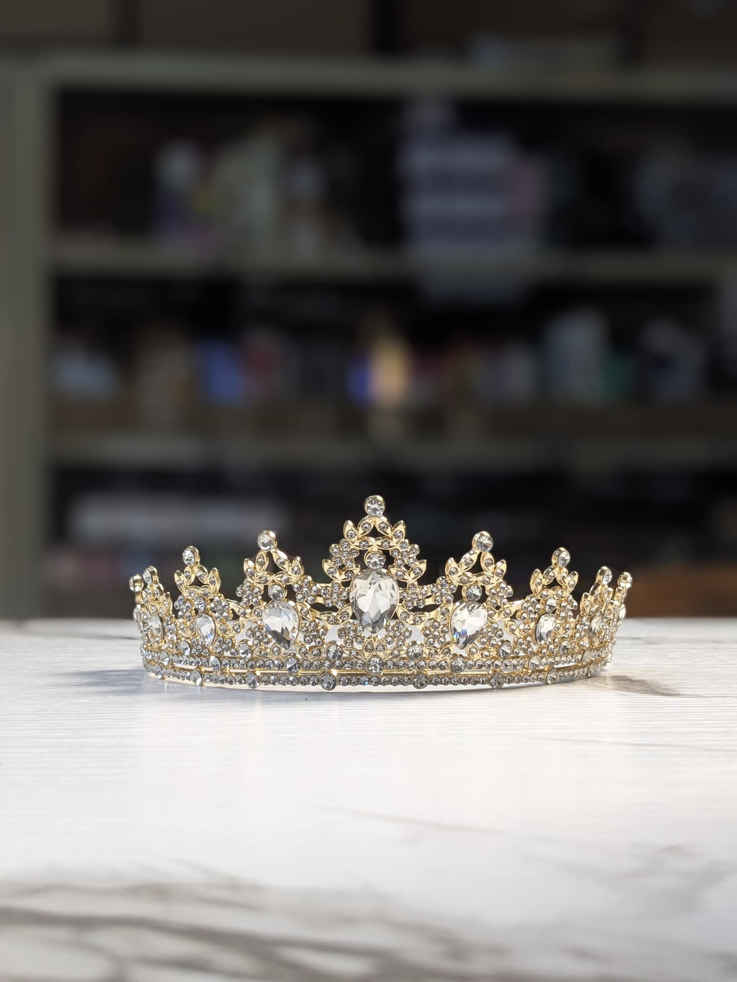 British Crown white silver - One of a kind Hand made Singapore Princess Gowns