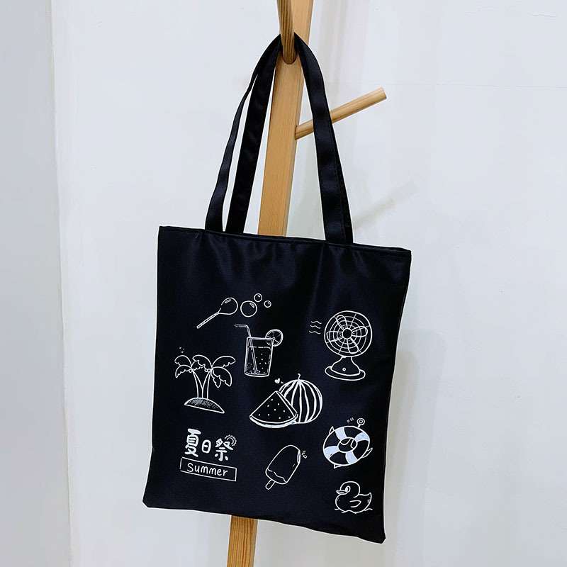 Black summer Tote bag