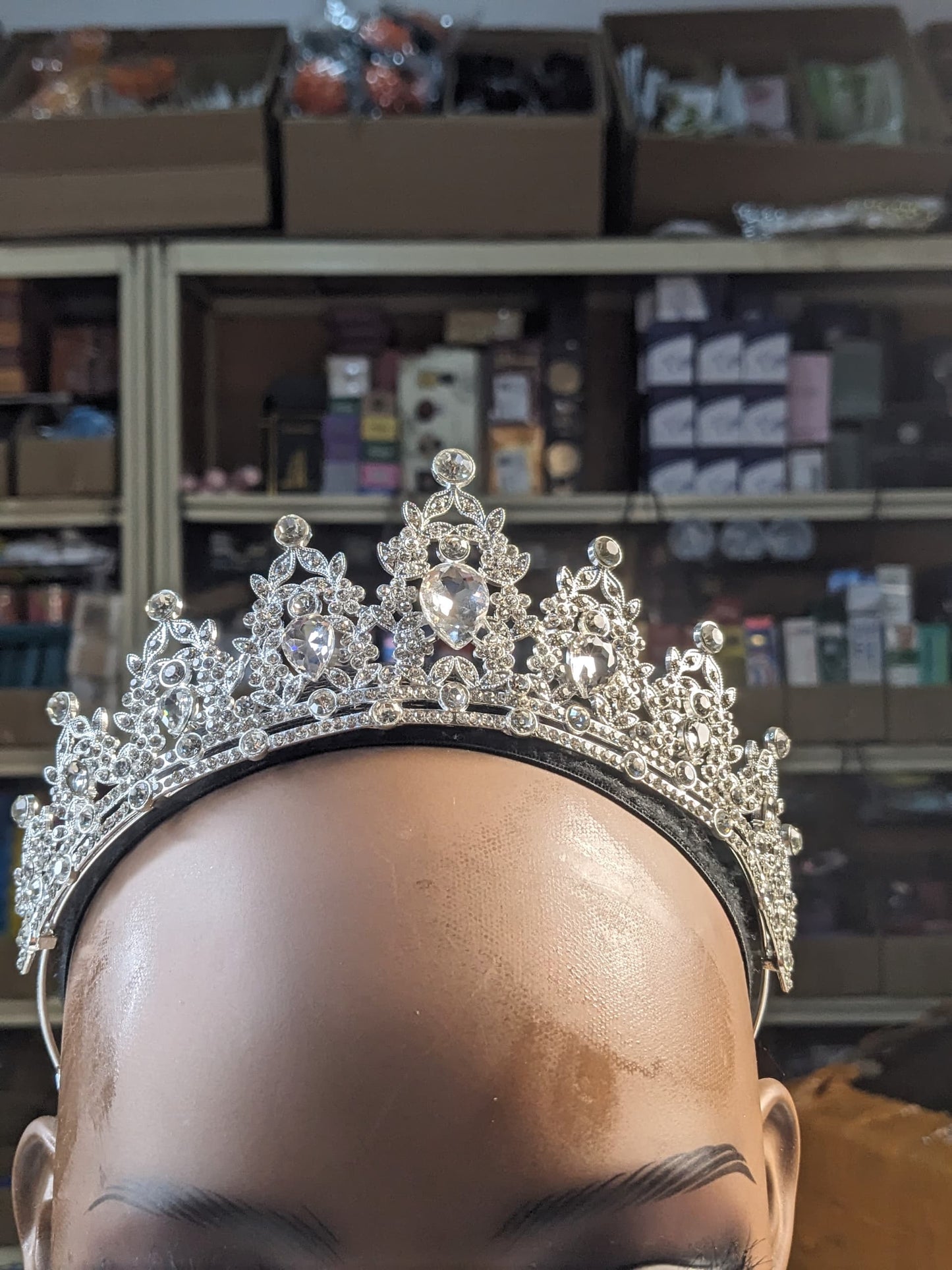 Big Horse Eye crown
silver Crown - One of a kind Hand made Singapore Gowns