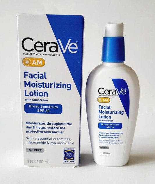 Cerave Am Facial Moisturizing Lotion With Spf 30 Ceramides Hyaluronic Acid