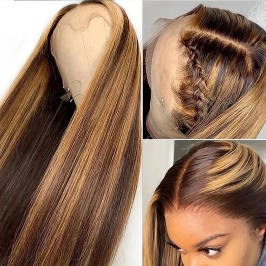 Full frontal piano wig  100% human hair hair 20''
