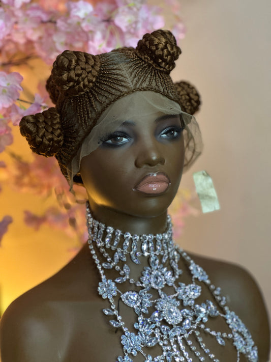 0042 Braided Wig Glueless wig