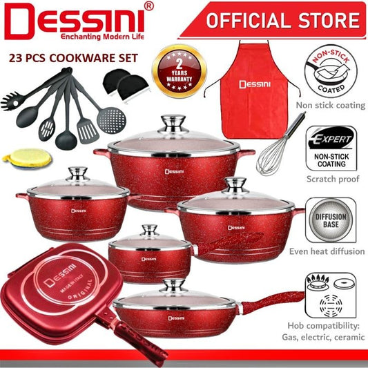 21 pcs  Heavy duty Granite pot set +Free gift