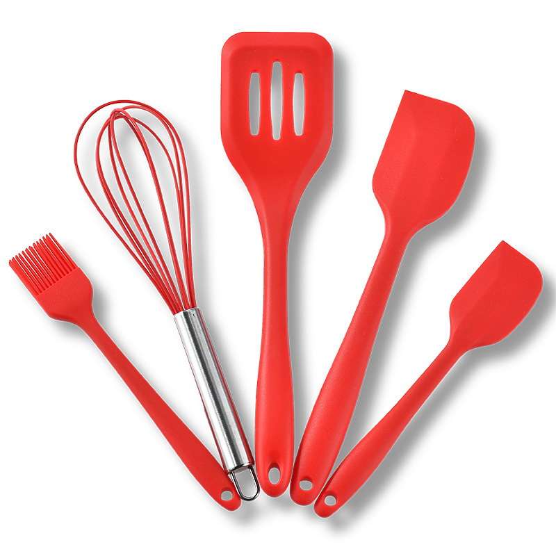 five-piece high quality Silicon spoon Bake set