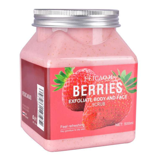 Strawberry Body scrub for deep cleansing and exfoliation 350ml