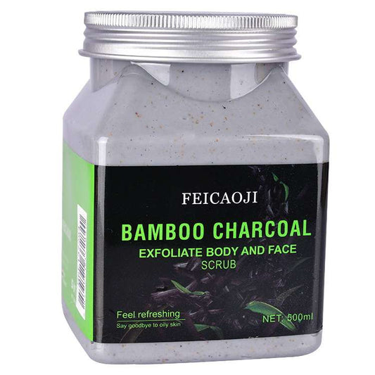 Charcoal Body scrub for deep cleansing and exfoliation