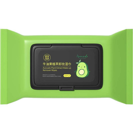 Disposable 60 piece removable Korean vegan makeup remover wipes
