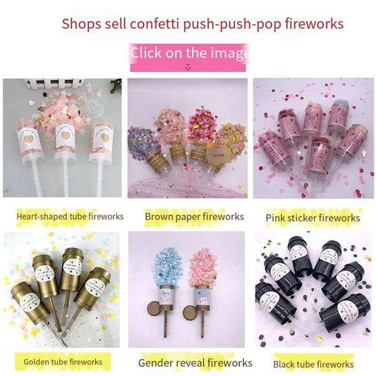 Wedding Party Firework Handheld Push-Pop Confetti