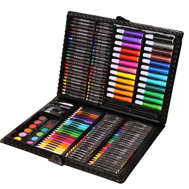 168pcs Watercolor Pen Painting Stationery Set for kids and children