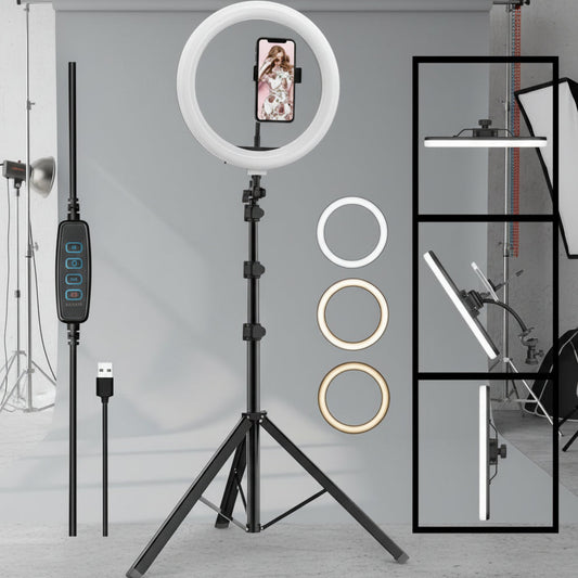 12inches ringlight with tripod stand