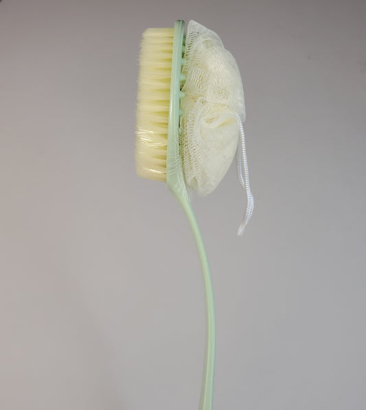 Green Double-Sided back and body scrubber