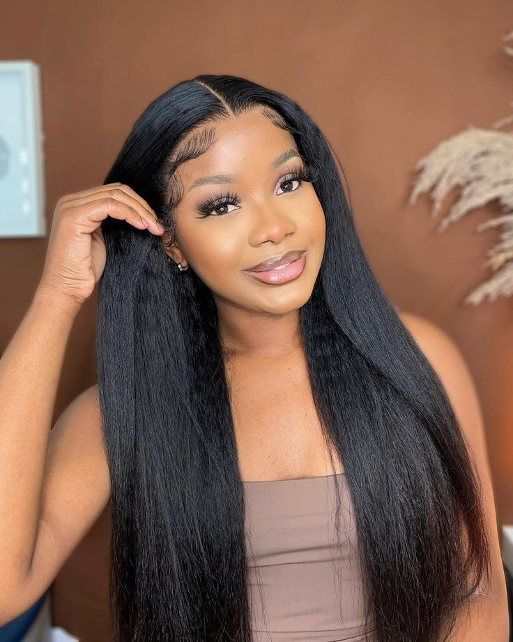 Caribbean Wig Tfrontal  premium hair blend very soft Natural hair texture