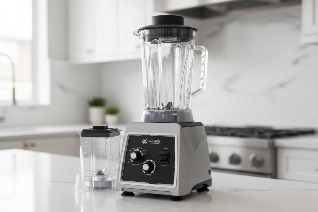 Tsunami Titanium Blade commercial blender with self cooling Vent