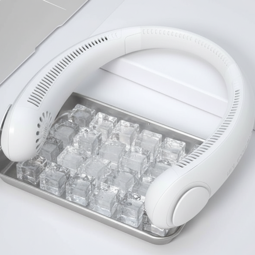 Neck fan air cooler