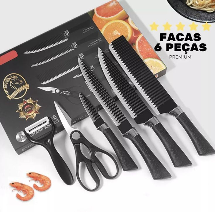 Black Premium is currogated Knife Set