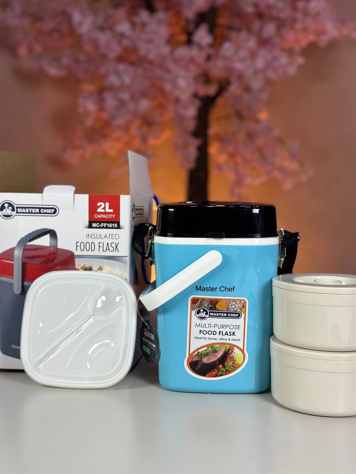 2 Liters Multi purpose food flask- light blue