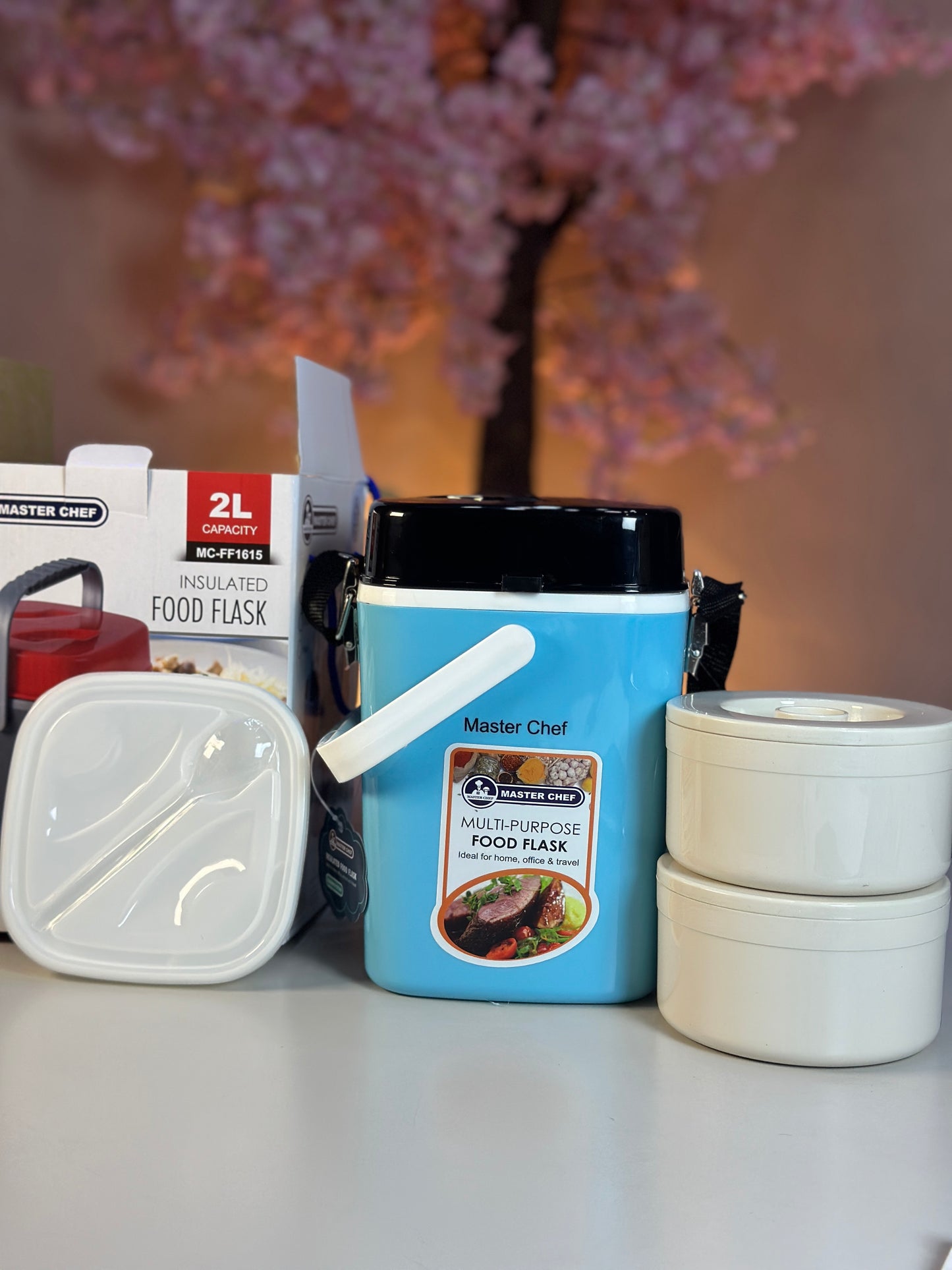 2 Liters Multi purpose food flask- light blue