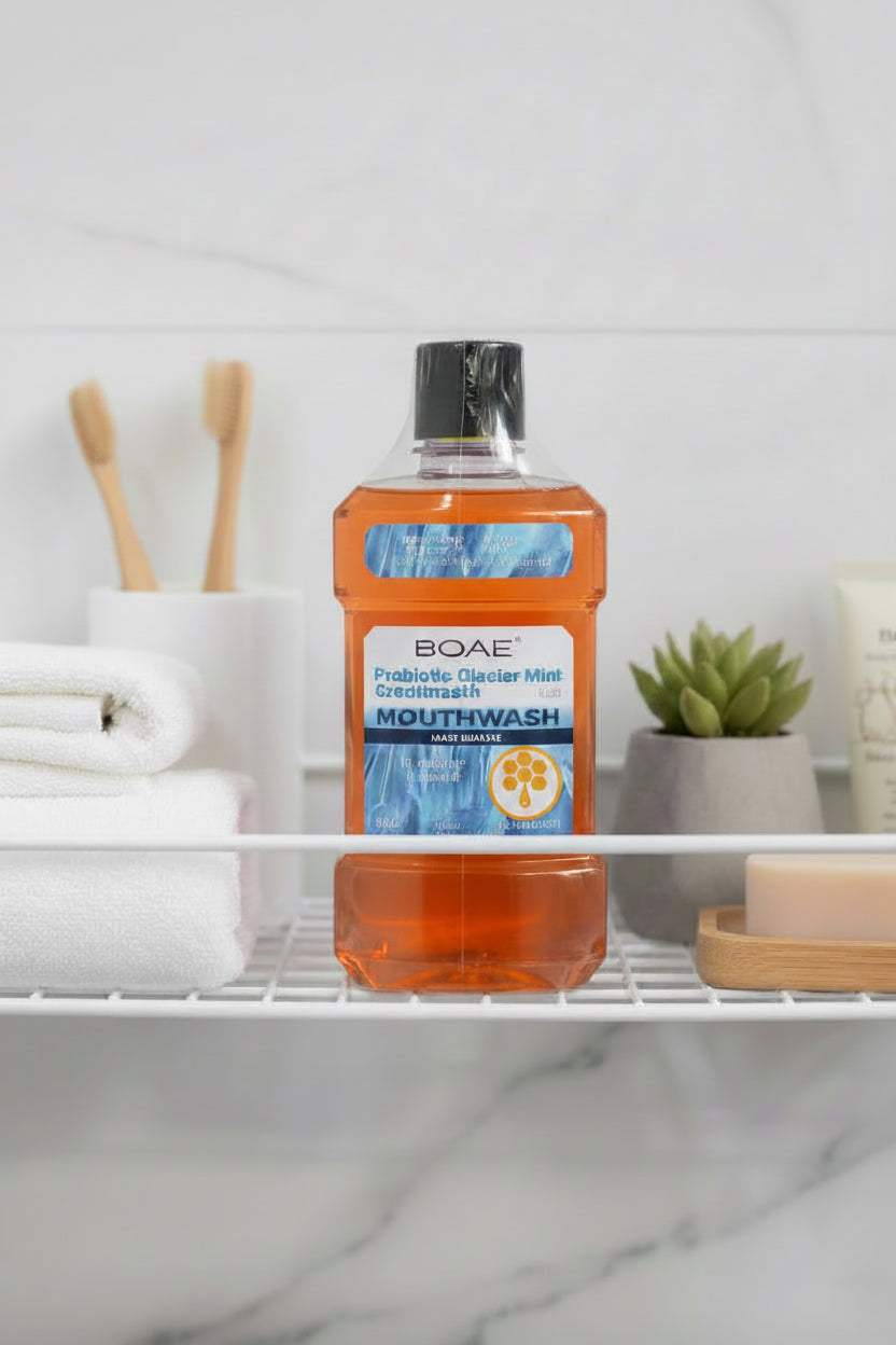 Orange  Glacier Mint  Mouthwash