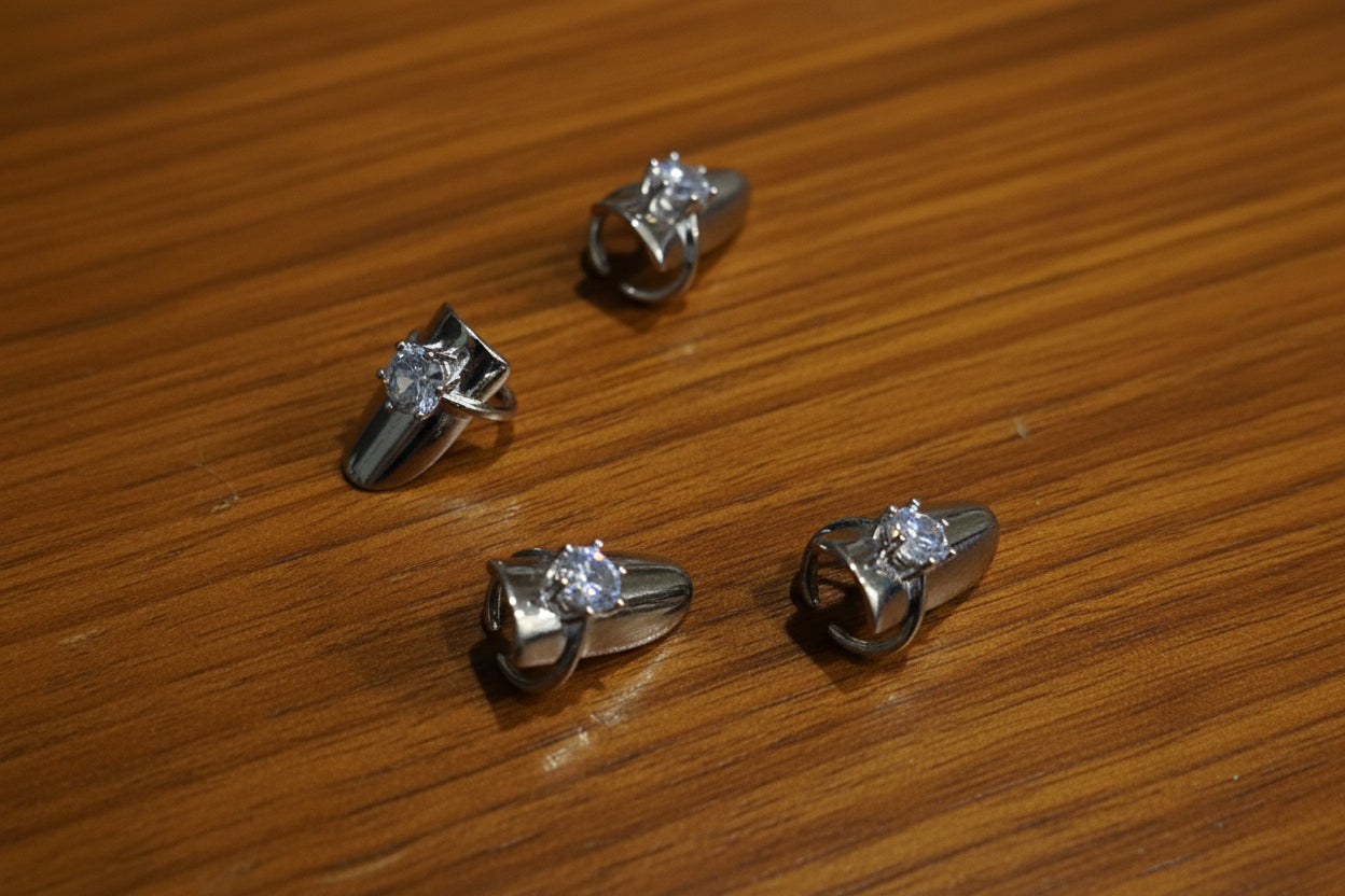 1pcs Silver Medievil fingernail ring | No Tarnish