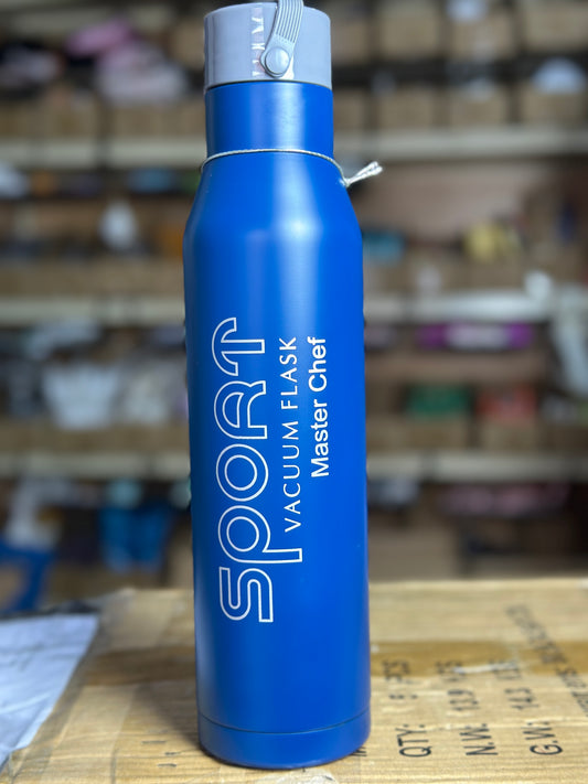 Sports vacuum flask 900ml 24hours hot or cold retention - blue