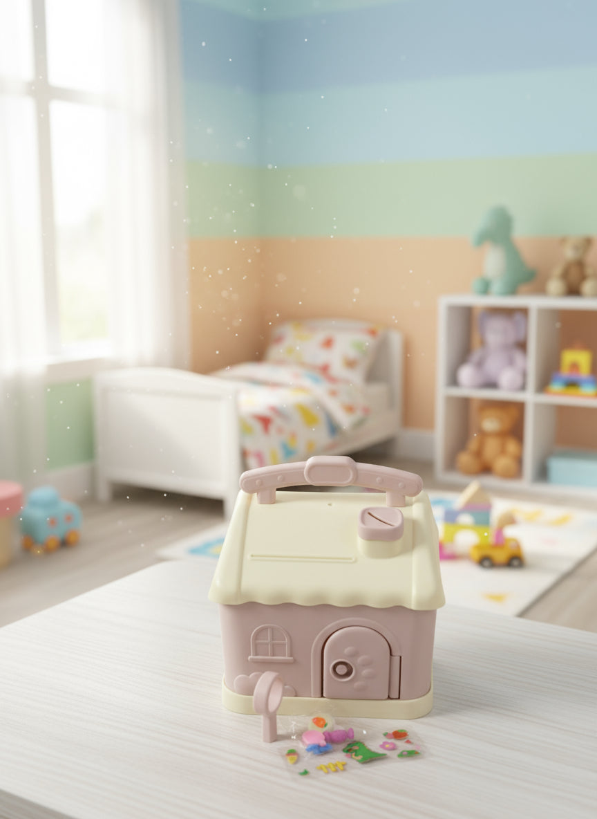 Pink kawaii Mushroom piggy bank