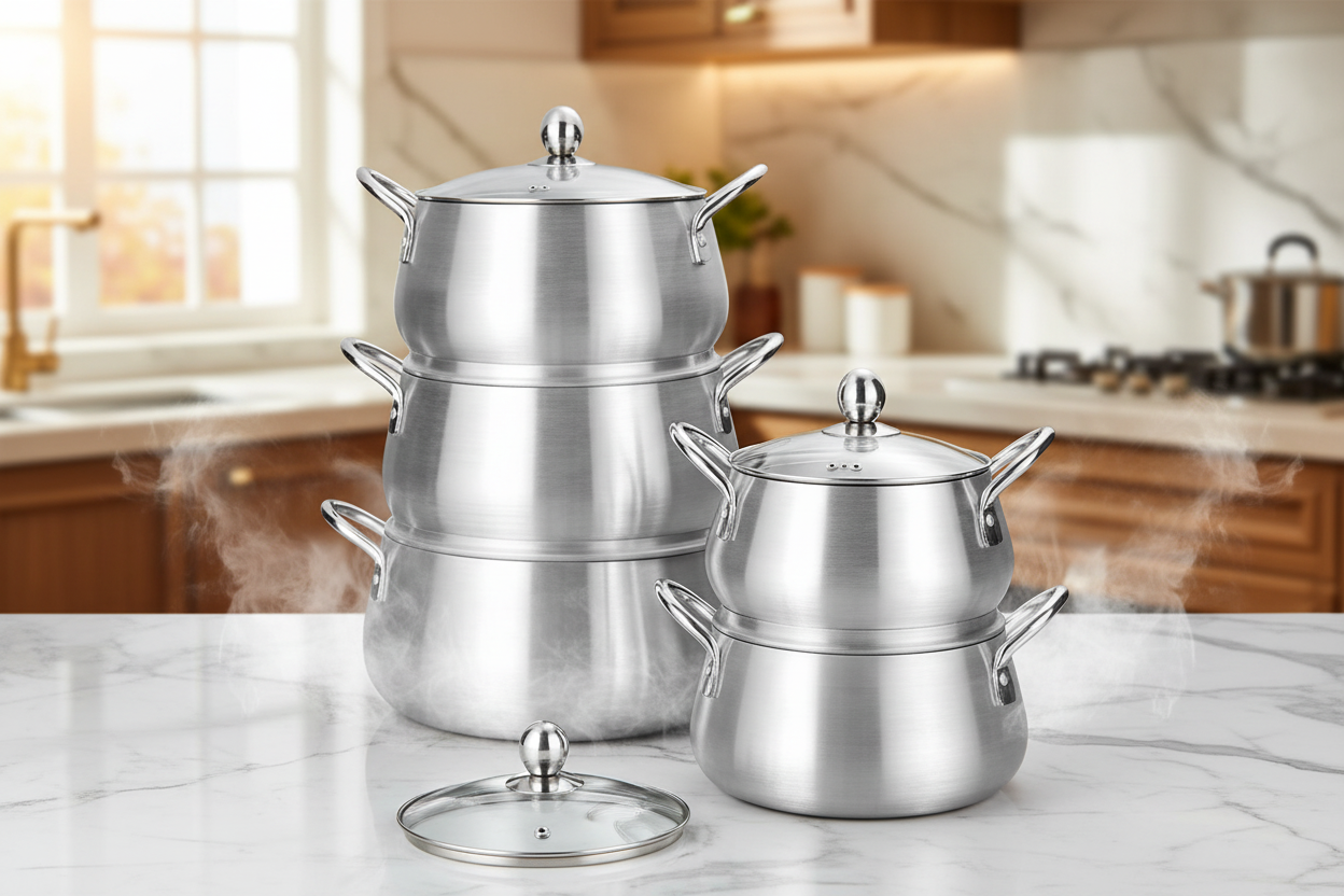 5pcs Indian pot (25years guarantee) sizes :18cm/20cm/22cm/24cm/26cm)