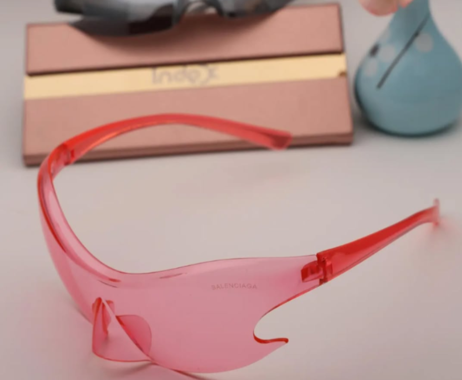 The Smith Glass - balenciaga punk pink eye glass