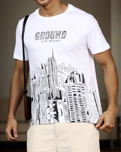Ground life begins T-shirt white