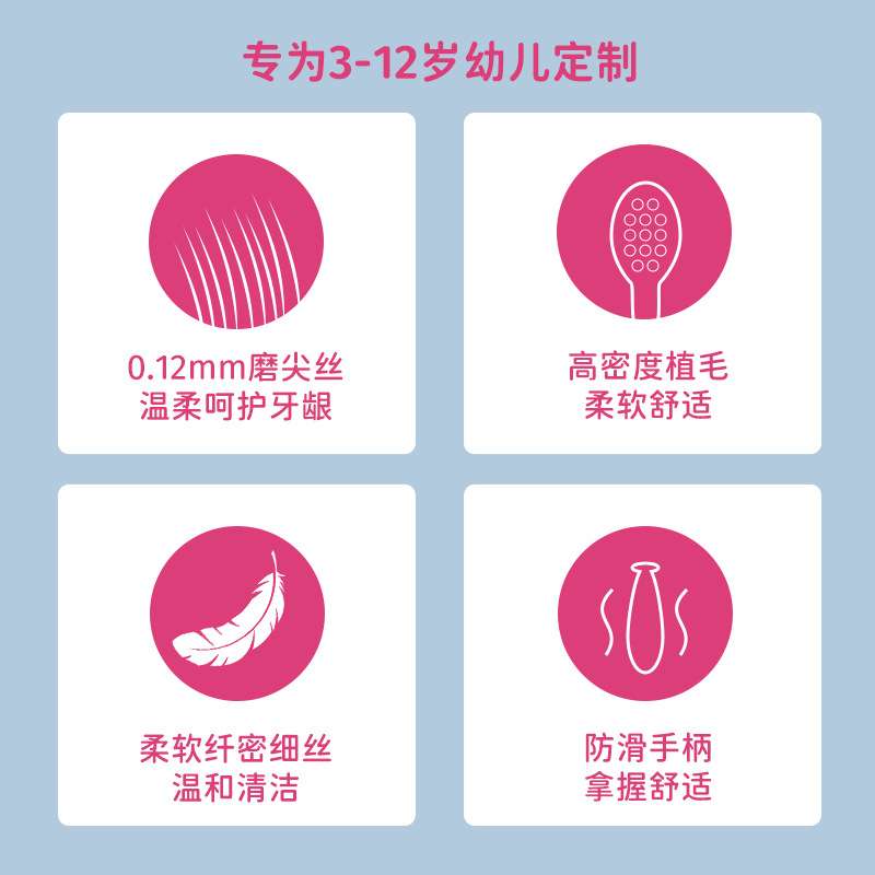 Dinosaur  8 pcs set Tooth Brush in a pack for Home Use Suitable for 3-12 Years Old Kids