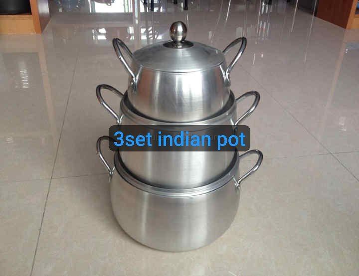 3 set Indian pot  sizes : 22/20/18cm